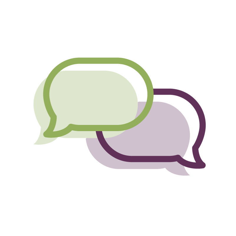 chat bubbles icon