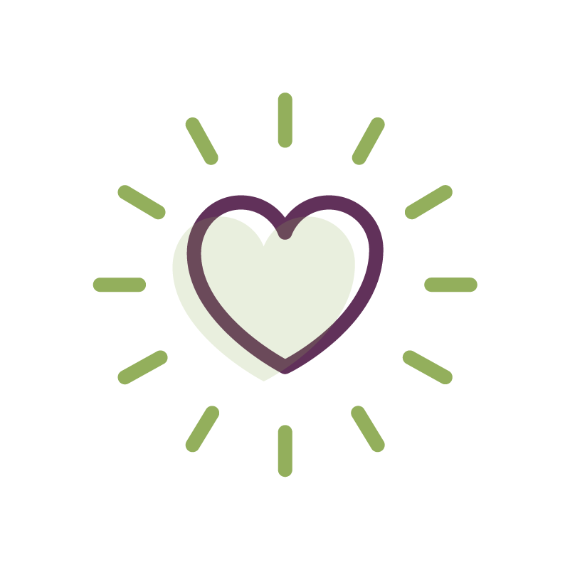 sparkling heart icon
